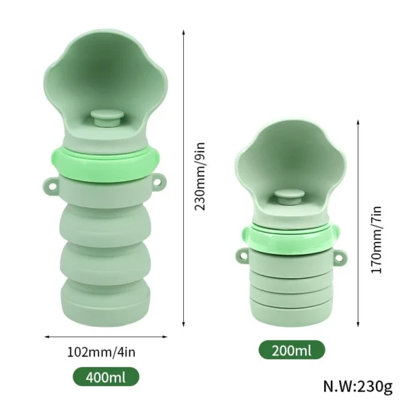 Pet Foldable Water Bottle Portable Dog Cat Silicone Bottle Outdoor - Image 6