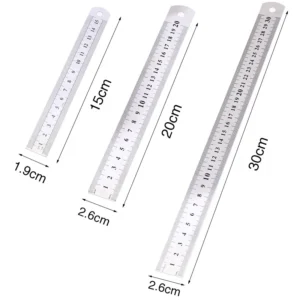 Stainless Steel Metal Straight Ruler Precision Double Sided Precision