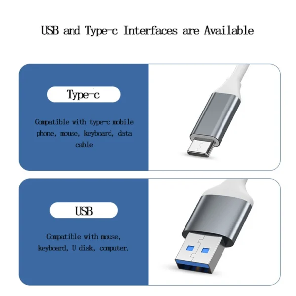 New USB 3.0 Hub 4 Port USB Hub High Speed Type C Splitter 5Gbps For - Image 3