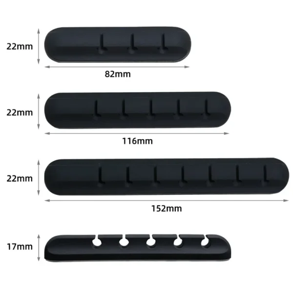 Silicone USB Cable Organizer USB Charging Cable Winder Desktop Tidy - Image 6